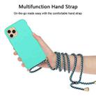 Wheat Straw Material + TPU Protective Case with Lanyard For iPhone 14 Pro Max(Green) - 3