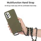 For Samsung Galaxy A33 5G Wheat Straw Material + TPU Protective Case with Lanyard(Army Green) - 3
