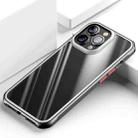 For iPhone 14 Pro Max TPU + Clear PC Four-corner All-inclusive Phone Case (Black) - 1