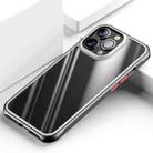 For iPhone 14 Pro TPU + Clear PC Four-corner All-inclusive Phone Case(Black) - 1