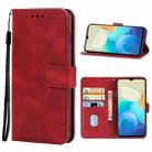 For vivo Y77 Leather Phone Case(Red) - 1