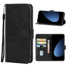 For Xiaomi 12S Pro Leather Phone Case(Black) - 1