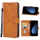 For Xiaomi 12S Leather Phone Case(Brown) - 1