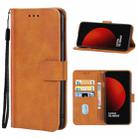 For Xiaomi 12S Ultra Leather Phone Case(Brown) - 1