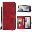 For Tecno Pop 6 Leather Phone Case(Red) - 1