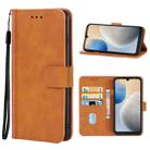 For Tecno Pop 6 Leather Phone Case(Brown) - 1