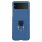 For Samsung Galaxy Z Flip3 5G Macaron Color Silicone Soft Phone Case(Blue) - 1