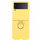 For Samsung Galaxy Z Flip3 5G Macaron Color Silicone Soft Phone Case(Yellow) - 1