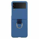 For Samsung Galaxy Z Flip4 Macaron Color Silicone Soft Phone Case(Blue) - 1