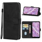 For Nokia C10 Leather Phone Case(Black) - 1