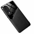 For Honor 70/70 Pro All-inclusive Leather + Organic Glass Phone Case(Black) - 1