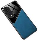 For Honor 70/70 Pro All-inclusive Leather + Organic Glass Phone Case(Royal Blue) - 1