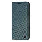 For iPhone 13 Pro Max S11 RFID Diamond Lattice Flip Leather Phone Case For iPhone 13 Pro(Green) - 2