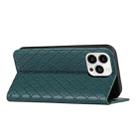For iPhone 13 Pro Max S11 RFID Diamond Lattice Flip Leather Phone Case For iPhone 13 Pro(Green) - 4
