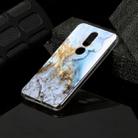 For Nokia 7.1 Marble Pattern Soft TPU Protective Case(Sea Blue) - 1