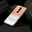 For Nokia 7.1 Marble Pattern Soft TPU Protective Case(Rose Gold White) - 1