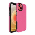 For iPhone 14 Plus Triangle Armor Texture Phone Case (Pink) - 2