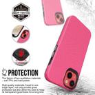 For iPhone 14 Plus Triangle Armor Texture Phone Case (Pink) - 6