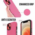 For iPhone 14 Plus Triangle Armor Texture Phone Case (Pink) - 7