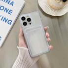 For iPhone 14 Pro Max Transparent Card Slot Shockproof TPU Phone Case - 1