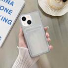 For iPhone 14 Plus Transparent Card Slot Shockproof TPU Phone Case - 1