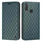 For vivo Y12 / Y15 / Y17 / Y11 S11 RFID Diamond Lattice Flip Leather Phone Case(Green) - 1