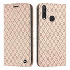 For vivo Y12 / Y15 / Y17 / Y11 S11 RFID Diamond Lattice Flip Leather Phone Case(Light Pink) - 1