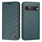 For Google Pixel 7 S11 RFID Diamond Lattice Flip Leather Phone Case(Green) - 1