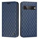 For Google Pixel 7 Pro S11 RFID Diamond Lattice Flip Leather Phone Case(Blue) - 1