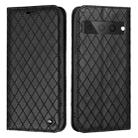 For Google Pixel 7 Pro S11 RFID Diamond Lattice Flip Leather Phone Case(Black) - 1