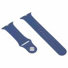 For Apple Watch Series 7 41mm Silicone Watch Band Case with Screen Film Set(Dark Blue) - 4