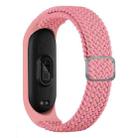 For Xiaomi Mi Band 7 Adjustable Nylon Braided Elasticity Watch Band(Pink) - 1