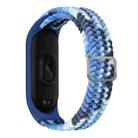 For Xiaomi Mi Band 7 Adjustable Nylon Braided Elasticity Watch Band(Colorful Blue) - 1