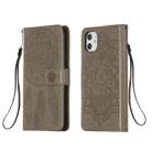 For iPhone 11 Dream Catcher Printing Horizontal Flip Leather Case with Holder & Card Slots & Wallet & Lanyard(Grey) - 1