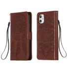 For iPhone 11 Dream Catcher Printing Horizontal Flip Leather Case with Holder & Card Slots & Wallet & Lanyard(Brown) - 1