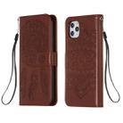 For iPhone 11 Pro Max Dream Catcher Printing Horizontal Flip Leather Case with Holder & Card Slots & Wallet & Lanyard(Brown) - 1
