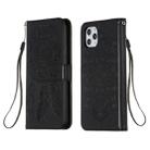 For iPhone 11 Pro Max Dream Catcher Printing Horizontal Flip Leather Case with Holder & Card Slots & Wallet & Lanyard(Black) - 1