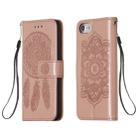 For iPhone 6 / 6s Dream Catcher Printing Horizontal Flip Leather Case with Holder & Card Slots & Wallet & Lanyard(Rose Gold) - 1