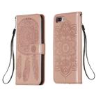 For iPhone 6 Plus / 6s Plus Dream Catcher Printing Horizontal Flip Leather Case with Holder & Card Slots & Wallet & Lanyard(Rose Gold) - 1