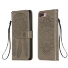 For iPhone 6 Plus / 6s Plus Dream Catcher Printing Horizontal Flip Leather Case with Holder & Card Slots & Wallet & Lanyard(Grey) - 1