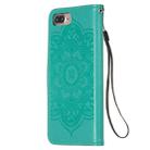 For iPhone 8 Plus / 7 Plus Dream Catcher Printing Horizontal Flip Leather Case with Holder & Card Slots & Wallet & Lanyard(Green) - 3