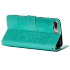 For iPhone 8 Plus / 7 Plus Dream Catcher Printing Horizontal Flip Leather Case with Holder & Card Slots & Wallet & Lanyard(Green) - 4