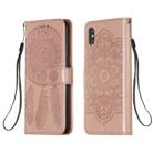 For iPhone XS Max Dream Catcher Printing Horizontal Flip Leather Case with Holder & Card Slots & Wallet & Lanyard(Rose Gold) - 1