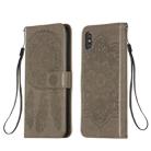 For iPhone XS Max Dream Catcher Printing Horizontal Flip Leather Case with Holder & Card Slots & Wallet & Lanyard(Grey) - 1