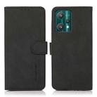 For OPPO Realme 9 Pro KHAZNEH Matte Texture Leather Phone Case(Black) - 1