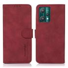 For OPPO Realme 9 Pro KHAZNEH Matte Texture Leather Phone Case(Red) - 1