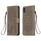 For iPhone X / XS Dream Catcher Printing Horizontal Flip Leather Case with Holder & Card Slots & Wallet & Lanyard(Grey) - 1