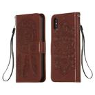 For iPhone X / XS Dream Catcher Printing Horizontal Flip Leather Case with Holder & Card Slots & Wallet & Lanyard(Brown) - 1