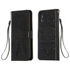 For iPhone X / XS Dream Catcher Printing Horizontal Flip Leather Case with Holder & Card Slots & Wallet & Lanyard(Black) - 1