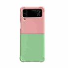 For Samsung Galaxy Z Flip3 5G Macaron Candy Color Matching TPU Phone Case(Pink Green) - 1